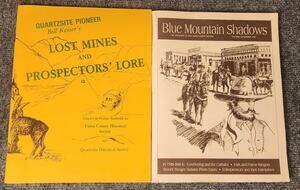 Vintage Utah & Arizona Regional History Books Quartzsite Pioneer Blue Mountain